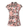 Women's Printing Cap Sleeve Tops