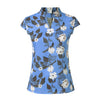 Women's Printing Cap Sleeve Tops