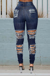 Women Slim Pants Long Jeans Denim