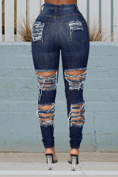 Women Slim Pants Long Jeans Denim