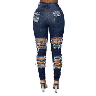 Women Slim Pants Long Jeans Denim