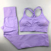 Women Sportswear Leggings and Strappy Sports Bra 2 Pcs Sports Suits